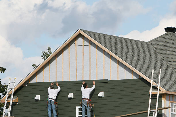 Professional Siding Replacement technician working in Forest, VA